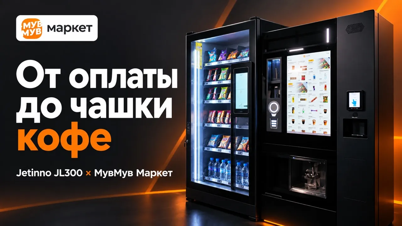 Кофемашина Jetinno JL300 на точке самообслуживания